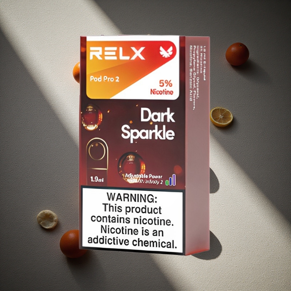 RELX Pod Pro 2 600 Puffs Dark Sparkle (Chispa Oscura) 5% nicotina 1.9ml Argentina wholesale