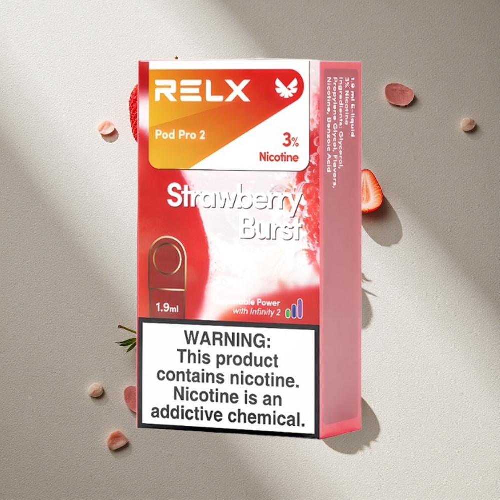 RELX Pod Pro 2 600 Puffs Fresa Explosiva Nicotina 3% Argentina wholesale