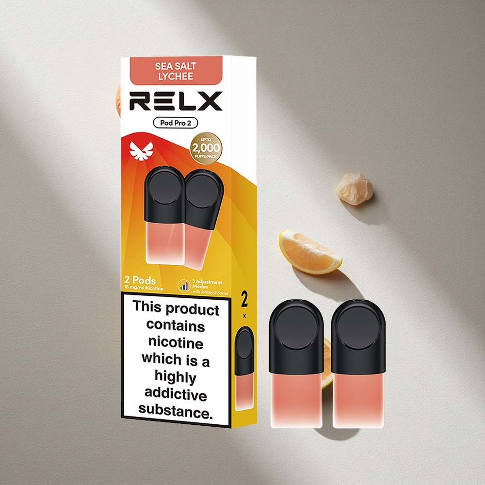 RELX Pod Pro 2 600 Puffs Lichi Salado 1.8% nicotina Argentina wholesale