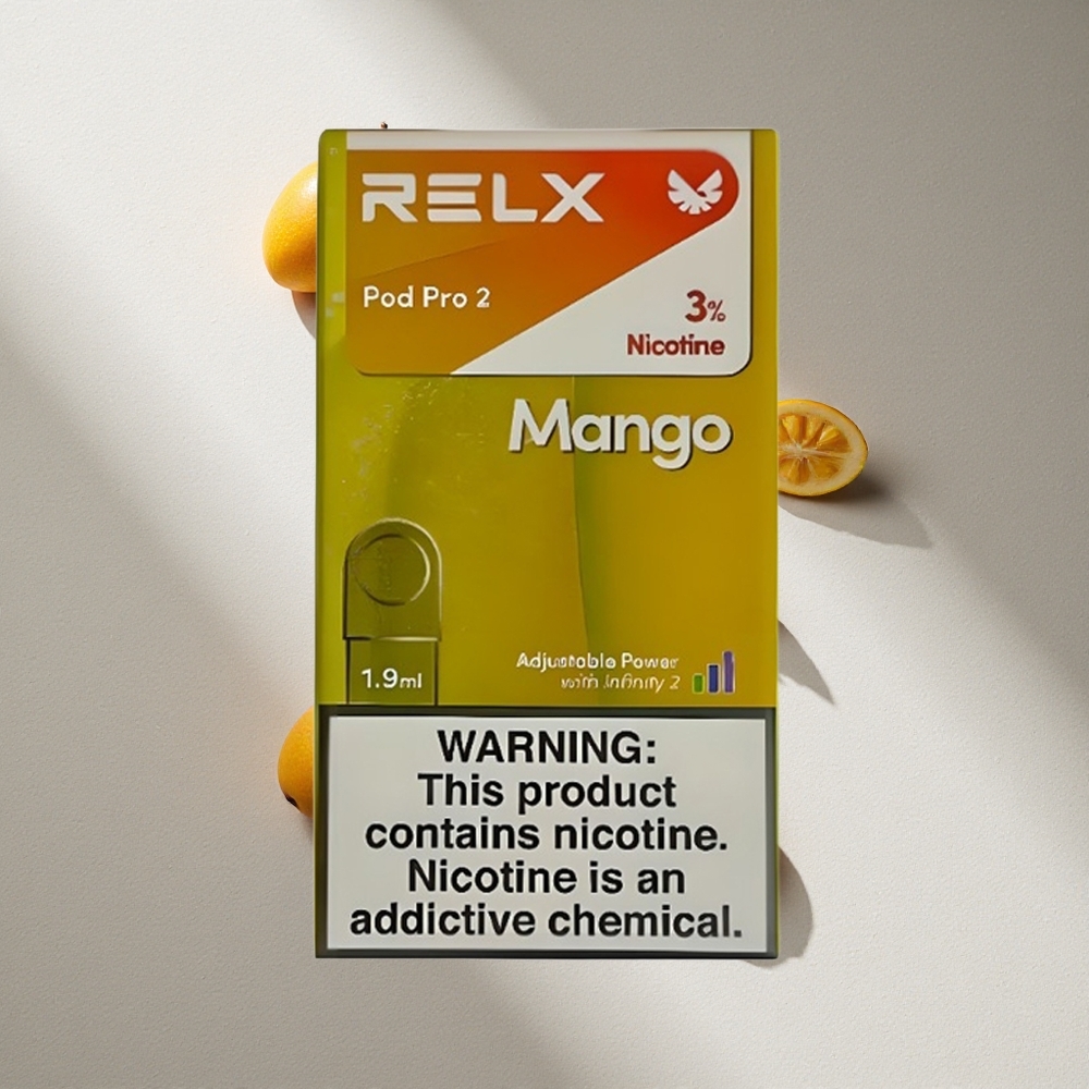 RELX Pod Pro 2 600 Puffs Mango Hielo 3% Nicotina 1.9ml Argentina wholesale