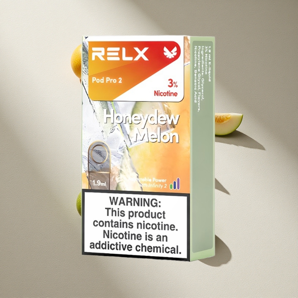 RELX Pod Pro 2 600 Puffs Melón Dulce Modos de voltaje Argentina wholesale