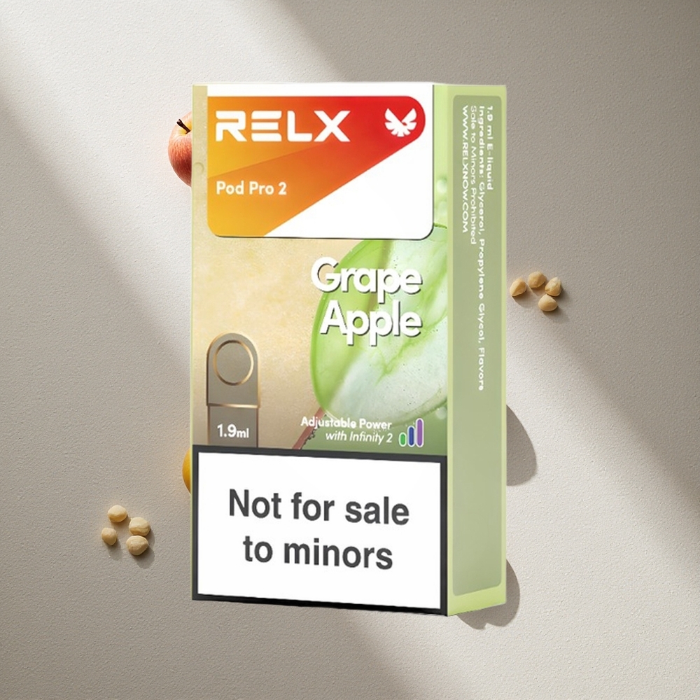 RELX Pod Pro 2 600 Puffs Uva Manzana Sin Nicotina Argentina wholesale