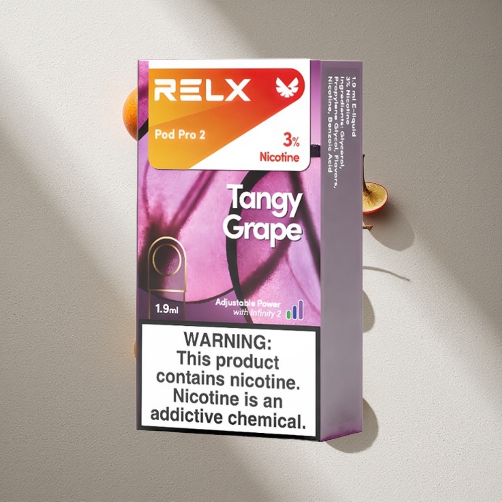 RELX Pod Pro 2 600 Puffs Uva Ácida 3% nicotina Argentina wholesale